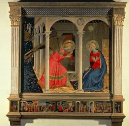 Angyali üdvözlet (cortonai oltárkép), kb. 1438